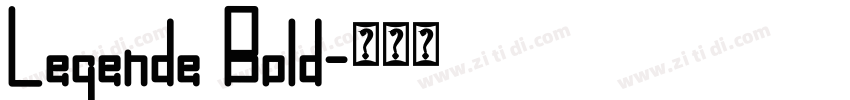 Legende Bold字体转换